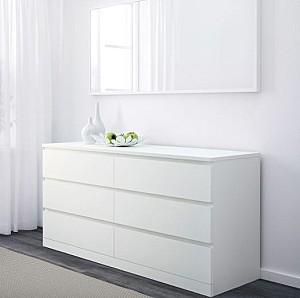 Comoda IKEA Malm White (6 sertare)