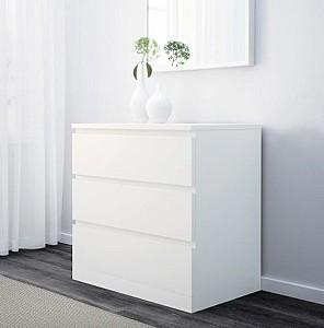 Comoda IKEA Malm White 80×78 cm