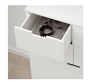 Comoda IKEA Nordli White 80×122 cm (7sertare)