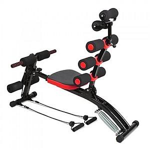 Banca de sport Techfit AB Multi Crunch Black/Red