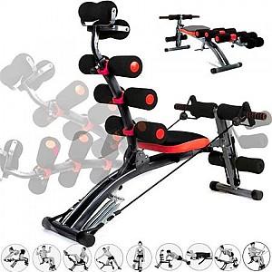 Banca de sport Techfit AB Multi Crunch Black/Red