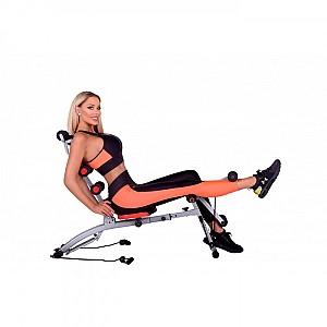 Banca de sport Techfit AB Multi Crunch Black/Red