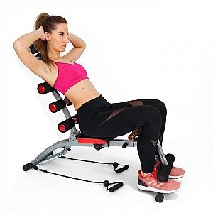Banca de sport Techfit AB Multi Crunch Black/Red