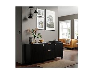 Comoda IKEA Besta black-brown Lappviken 180x40x74 cm