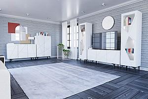 Comoda Confort-NV Fantasy Nimphea Alb/Alb Lucios