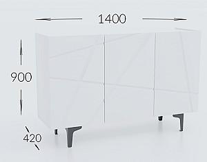 Living Confort-NV Fantasy Nr.1 Nimphea Alb/Alb Lucios