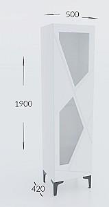 Living Confort-NV Fantasy Nr.2 Nimphea Alb/Alb Lucios