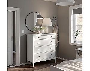 Comoda IKEA Idanas 4 sertare 104x118 Alb