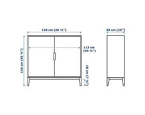 Comoda IKEA Regissor brown 118x110 cm