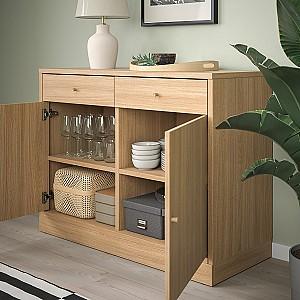 Comoda IKEA Tonstad 121x47x90 Furnir Stejar