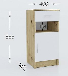 Comoda Confort-NV Stephani Wenge(Maro)/Stejar Laptos(Bej)