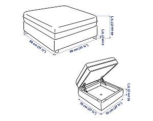 Bancheta IKEA Vallentuna Hillared beige