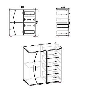 Comoda KompaniT 4-1-1 Stejar sonoma