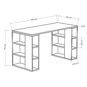 Masa de birou DECO Colmar White/Oak