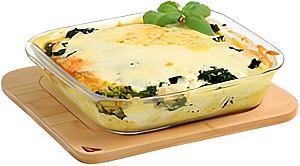 Set de recipiente alimentare Kesper Glass/Bamboo (38051)