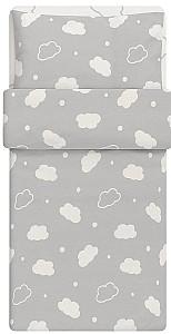 Lenjerie de pat IKEA Ringduva 60x120 Alb/Gri