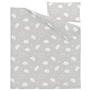 Lenjerie de pat IKEA Ringduva 60x120 Alb/Gri