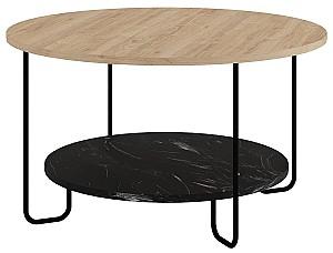 Masuta de cafea, reviste DECO Corro Oak(Stejar)/Lotus(Negru)