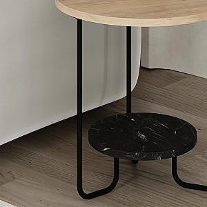 Masuta laterala DECO Corro Oak(Stejar)/Lotus(Negru)