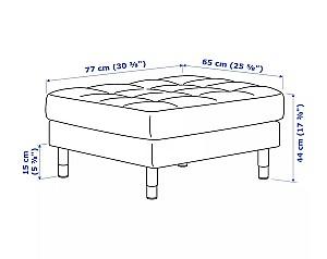 Bancheta IKEA Landskrona Grann/Bomstad black/wood