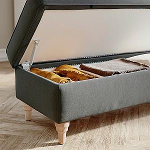 Bancheta IKEA Esseboda Tallmyra Gri/Mesteacan