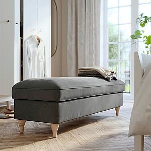 Bancheta IKEA Esseboda Tallmyra Gri/Mesteacan