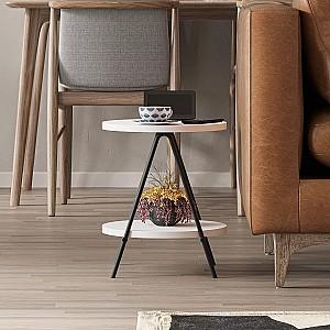 Masuta laterala DECO Essel Alb