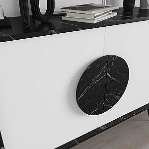 Masa consola DECO Gora 110 cm Bendir(Negru)/White(Alb)