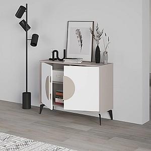 Masa consola DECO Gora Light Mocha(Bej)/White(Alb)