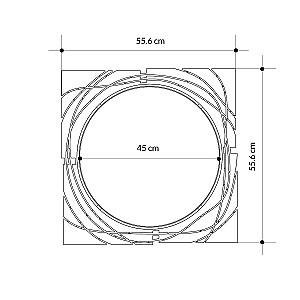 Oglindă DECO Hulla Negru