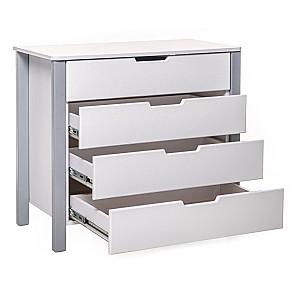Comoda copii Eucalyptus Karol90 (DSK-K02) White/Gray