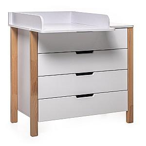 Comoda copii Eucalyptus Karol90 (DSK-K03) White/Natural