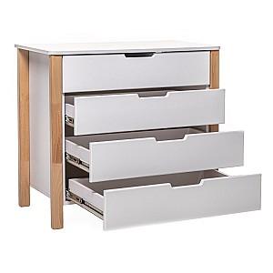 Comoda copii Eucalyptus Karol90 (DSK-K03) White/Natural