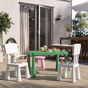Masă de scris pentru copii IKEA Mammut 77x55 Verde Deschis