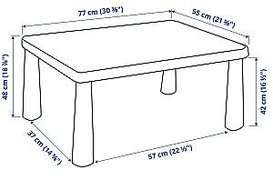 Masă de scris pentru copii IKEA Mammut 77x55 Verde Deschis