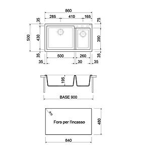 Chiuveta de bucatarie Plados One ON8620ST UM