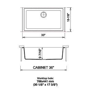 Chiuveta de bucatarie Plados One ON8410ST UG
