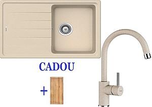 Chiuveta de bucatarie SCHOCK Set D-100S Sabbia+Plutos Sabbia+Gift Board