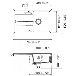 Chiuveta de bucatarie SCHOCK Set D-100S Sabbia+Plutos Sabbia+Gift Board