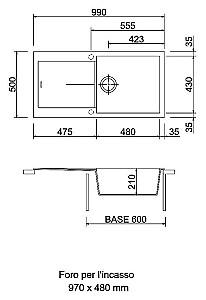 Chiuveta de bucatarie Plados NF9910 UG