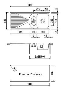 Chiuveta de bucatarie Plados PL11610 UG