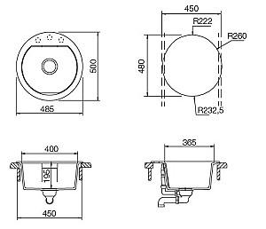 Chiuveta de bucatarie SCHOCK Mono R-100