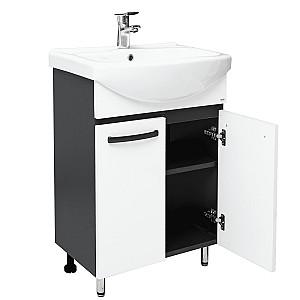 Dulap sub lavoar S-M Agat 60 (Basic) 2U Antracit/Alb