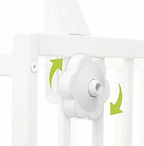 Carusel pentru patuc 4BABY Play&Edu Owl OB08 White/Grey
