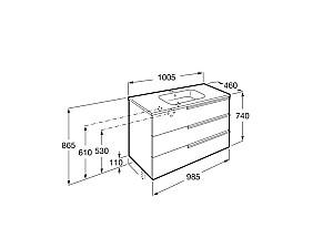 Dulap sub lavoar Roca VICTORIA 855836806