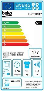 Masina de uscat rufe BEKO B5T68247