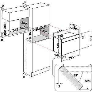 Cuptor cu microunde incorporabil Whirlpool MBNA920B