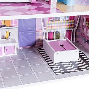Casuta pentru papusi Costway HW56619 Pink