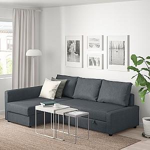 Canapea coltar IKEA Friheten Hyllie dark grey