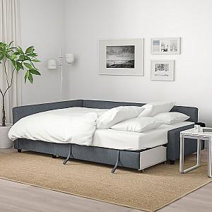 Canapea coltar IKEA Friheten Hyllie dark grey